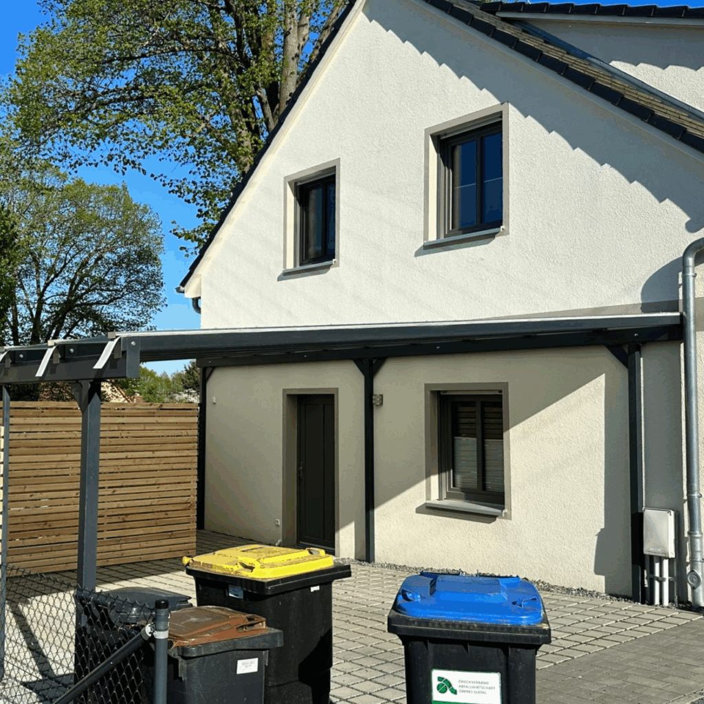 Metallbau Radebeul Carport Holzverkleidung
